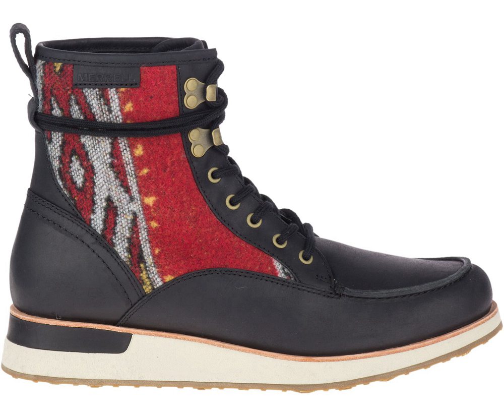 Merrell Støvler Dame - Roam Mid - Sort/Rød - RXK497618